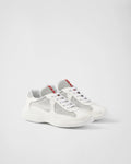 Baskets Prada America’s Cup en tissu Bike blanc