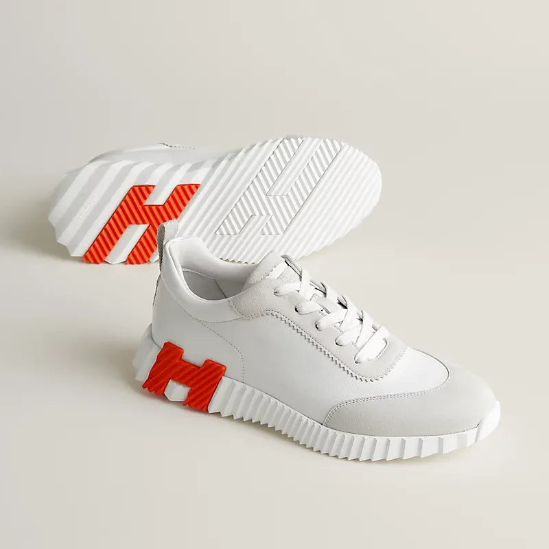 Sneakers Hermès blanc / orange