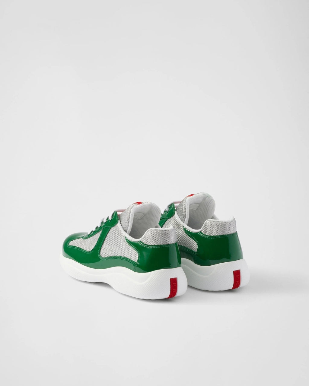 Baskets Prada America’s Cup en tissu Bike vert