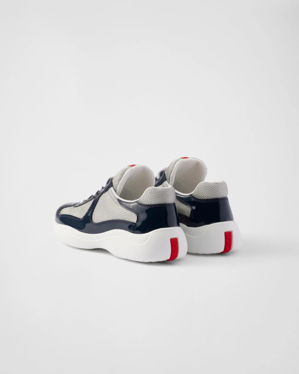 Baskets Prada America’s Cup en tissu Bike bleu roi